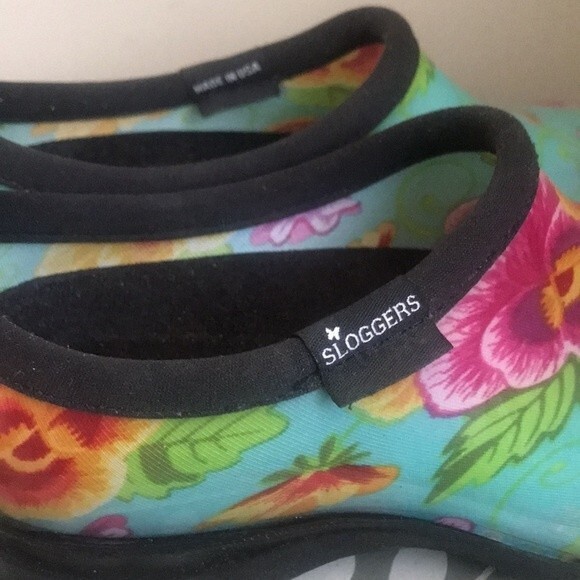 Sloggers Floral Gardening Clogs sz 6 - Picture 5 of 12